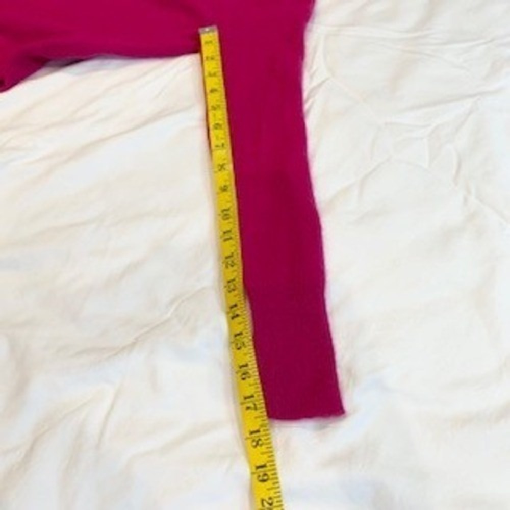 Halogen Cashmere Sweater Womens Small Magenta Pink Crew Neck Long Sleeve Knit - Picture 7 of 14